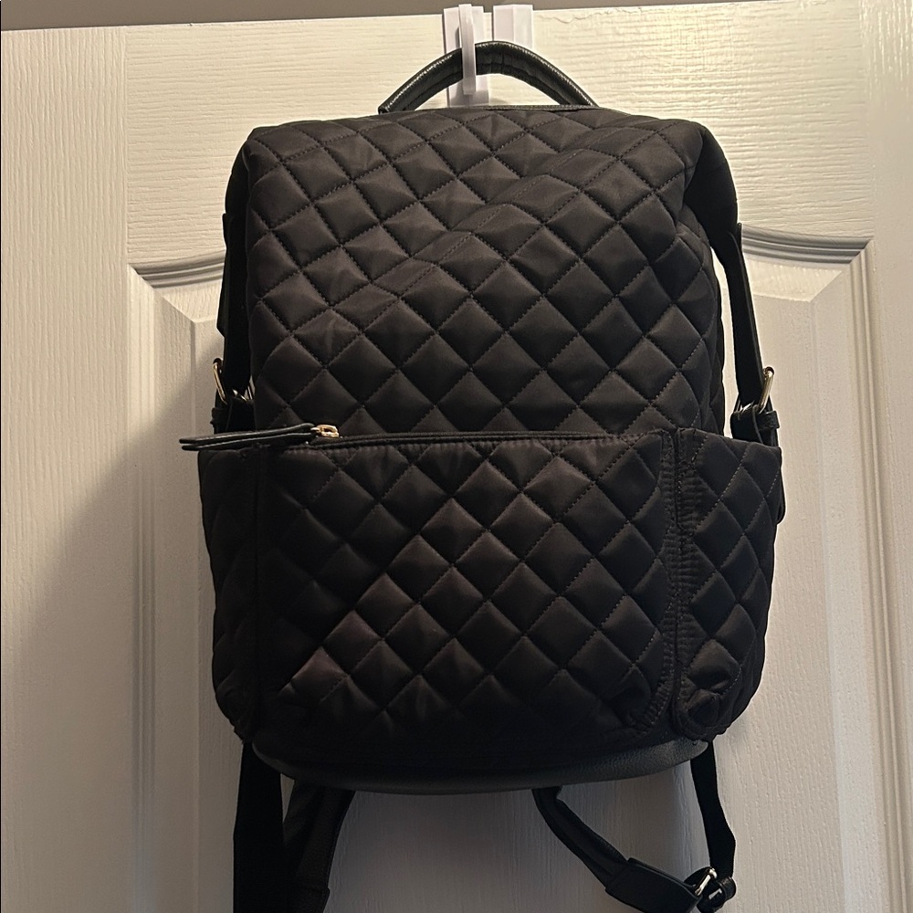 Tommy Bahama Quilted Black Backpack
